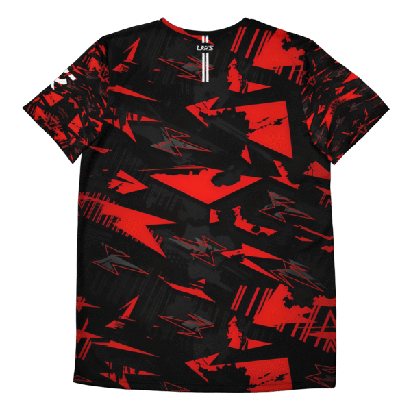 Active T-Shirt Red Angular Shape - Image 2