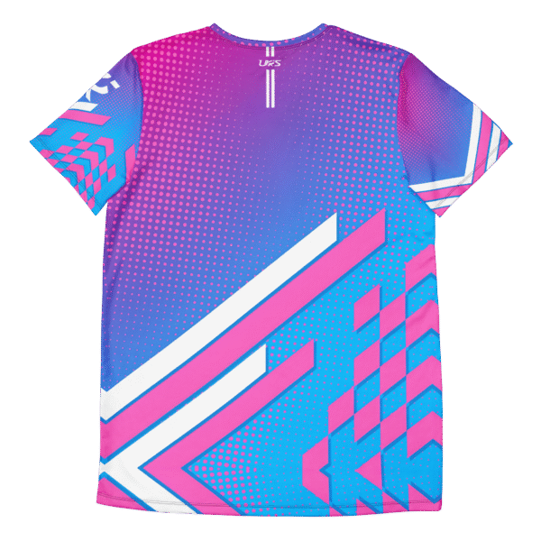 Active T-Shirt Neon Pink Gradient - Image 2