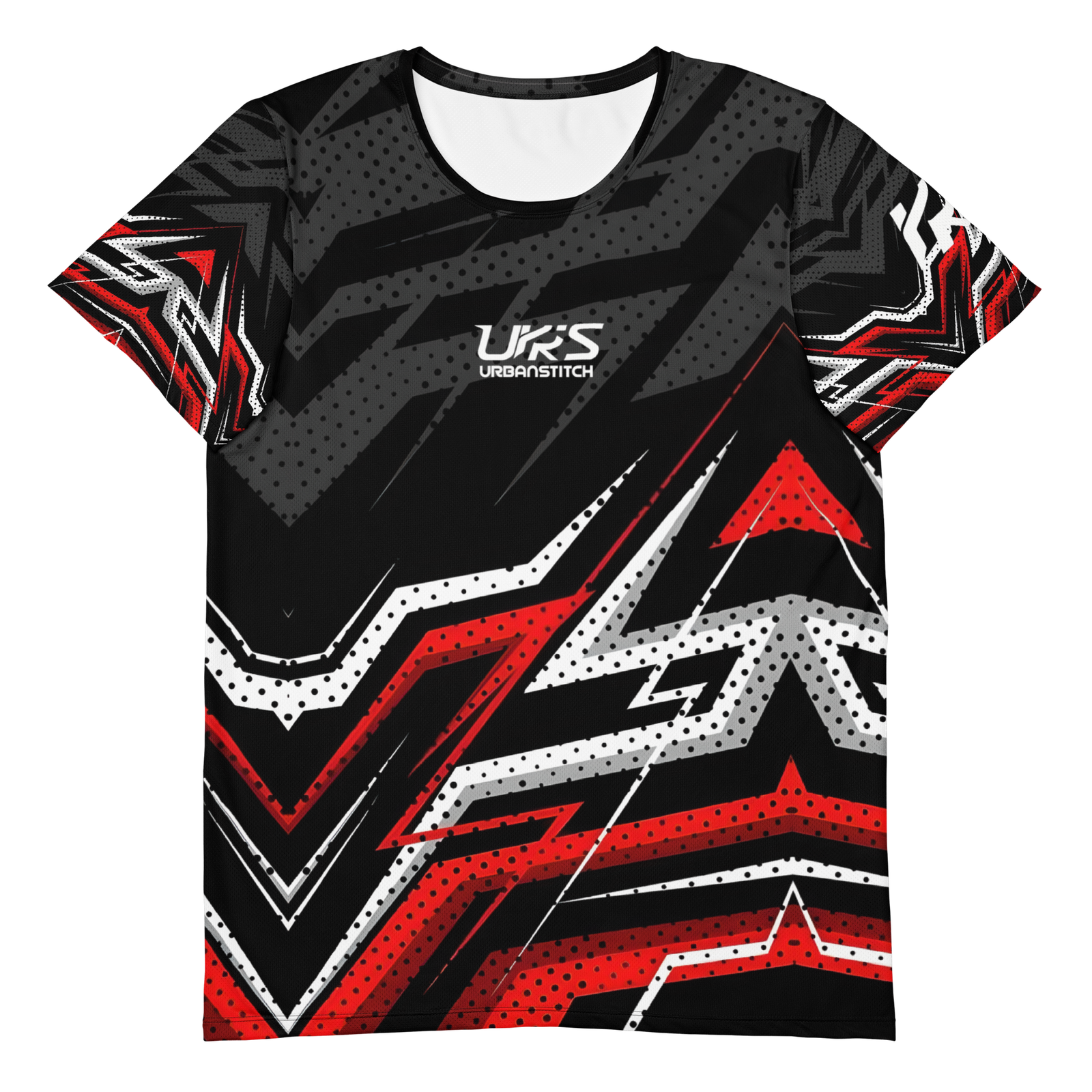 Active T-Shirt Geometric Black