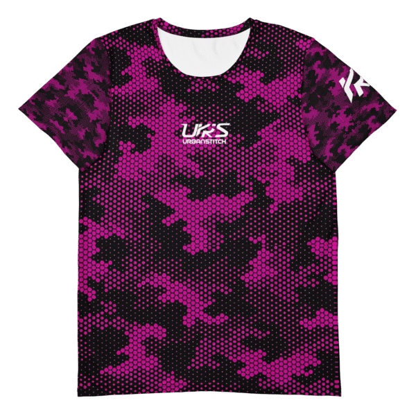Active T-Shirt Magenta Camouflage