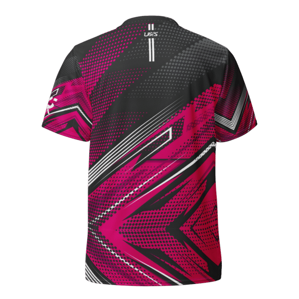 Active T-Shirt Pink Angular Lines - Image 2