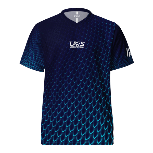 Active T-Shirt Blue Mesmerizing Hexagonal