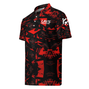Golf Shirt Red Angular Shape