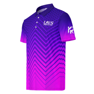 Golf Shirt Navy Blue To Magenta