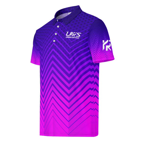 Golf Shirt Navy Blue To Magenta