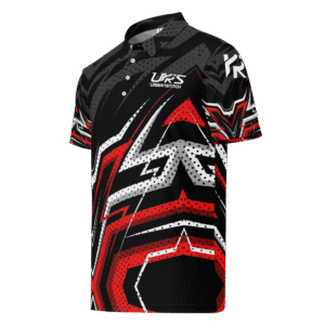 Golf Shirt Geometric Black