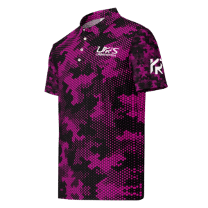 Golf Shirt Magenta Camouflage