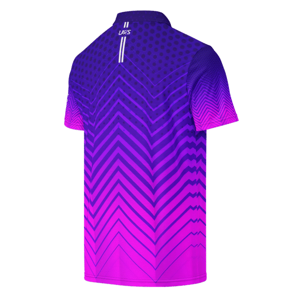 Golf Shirt Navy Blue To Magenta - Image 2