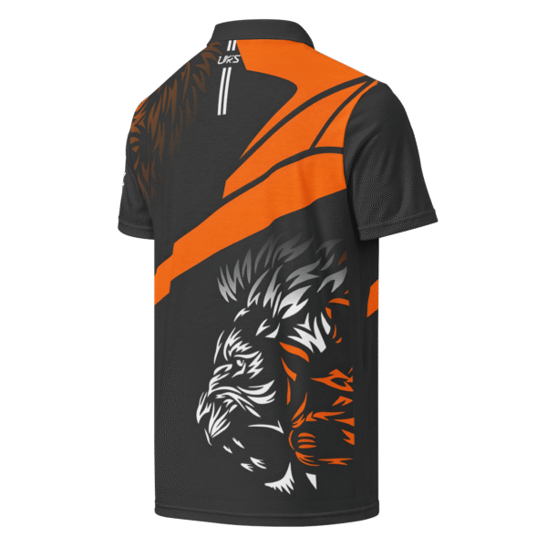 Golf Shirt Lion Heads Orange - Image 2