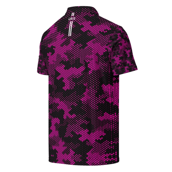 Golf Shirt Magenta Camouflage - Image 2