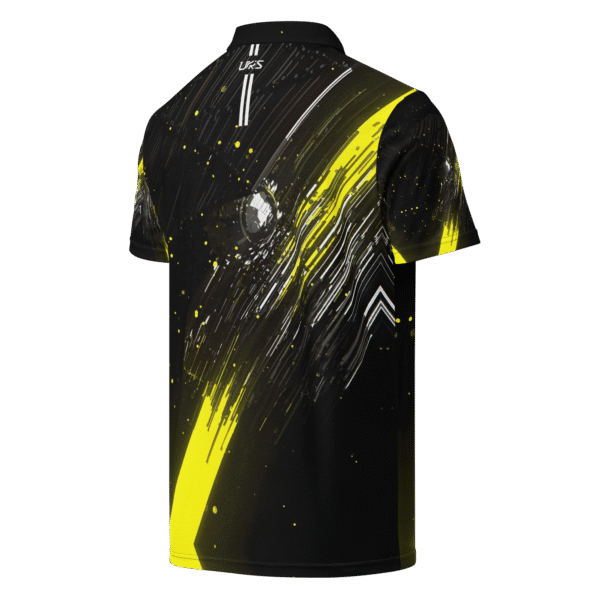 Golf Shirt Neon Yellow Line - Image 2